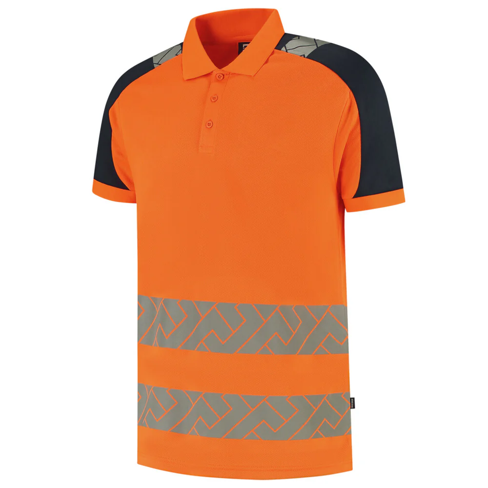 Poloshirt Visibility Redefined Fluo-Oranje/Ink