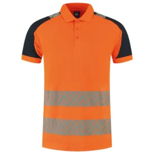 Poloshirt Visibility Redefined Fluo-Oranje/Ink