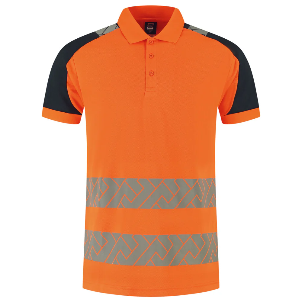 Poloshirt Visibility Redefined Fluo-Oranje/Ink