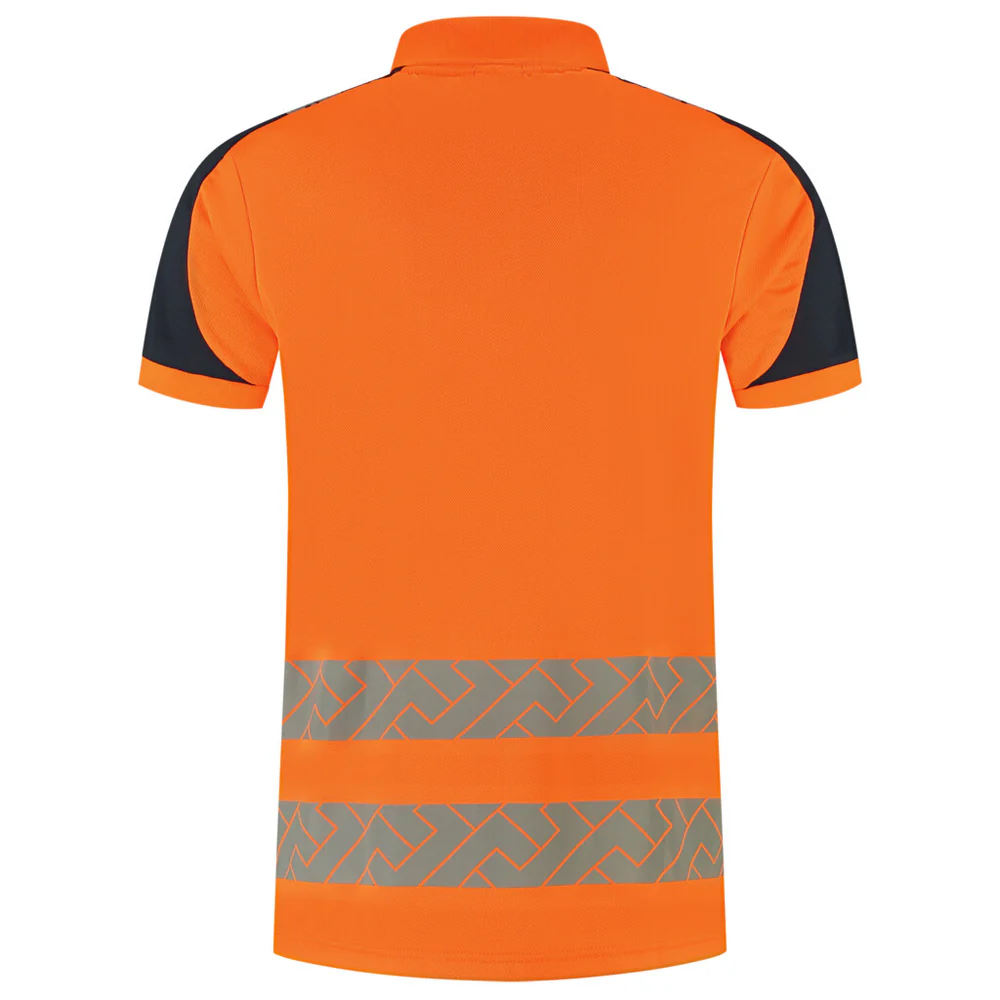 Poloshirt Visibility Redefined Fluo-Oranje/Ink