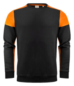Prime Sweater Zwart/Oranje