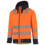 Regenjas Techshell High Vis Redefined Fluo-Oranje/Ink