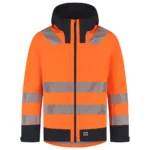 Regenjas Techshell High Vis Redefined Fluo-Oranje/Ink