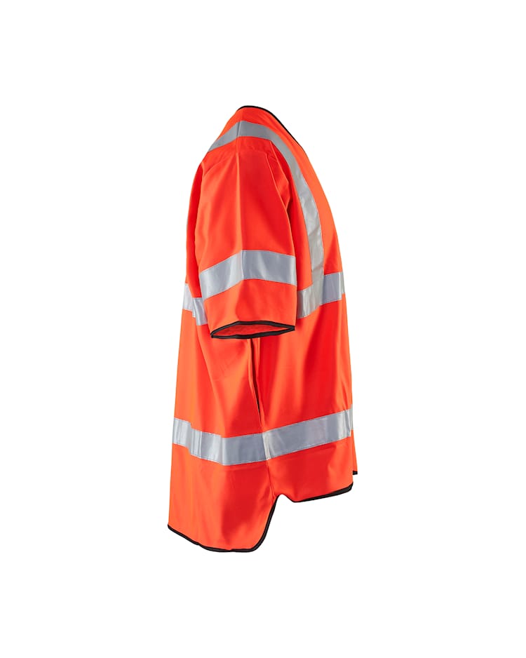Signalisatievest Klasse 3 met Korte Mouwen High-Vis Rood