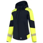 Softshell Capuchon Dames Reflective Redefined Ink/Fluo-Geel