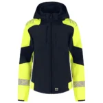 Softshell Capuchon Dames Reflective Redefined Ink/Fluo-Geel