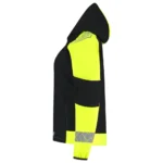 Softshell Capuchon Dames Reflective Redefined Zwart/Fluo-Geel