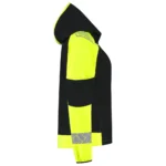 Softshell Capuchon Dames Reflective Redefined Zwart/Fluo-Geel