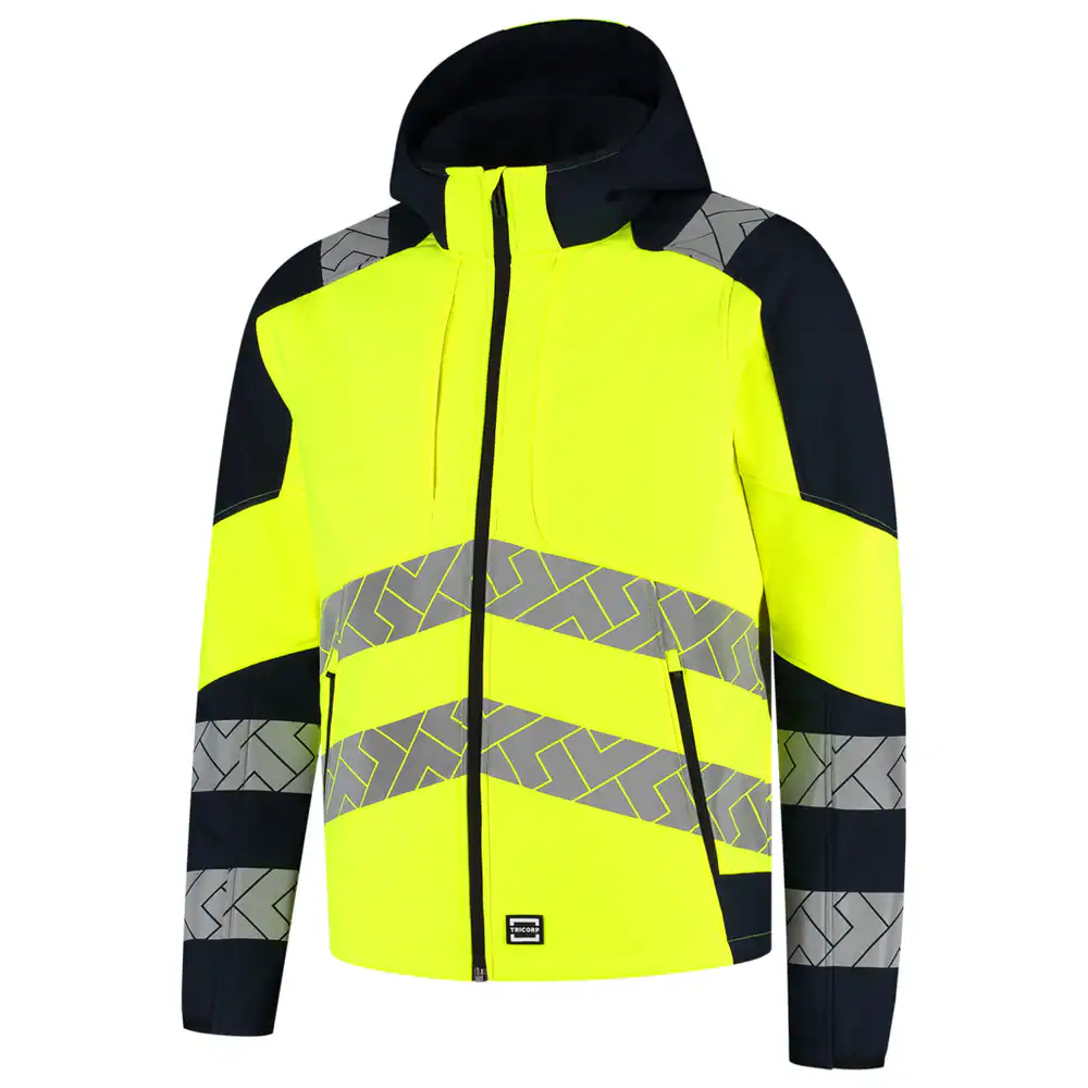 Softshell Capuchon High Vis Redefined Fluo-Geel/Ink