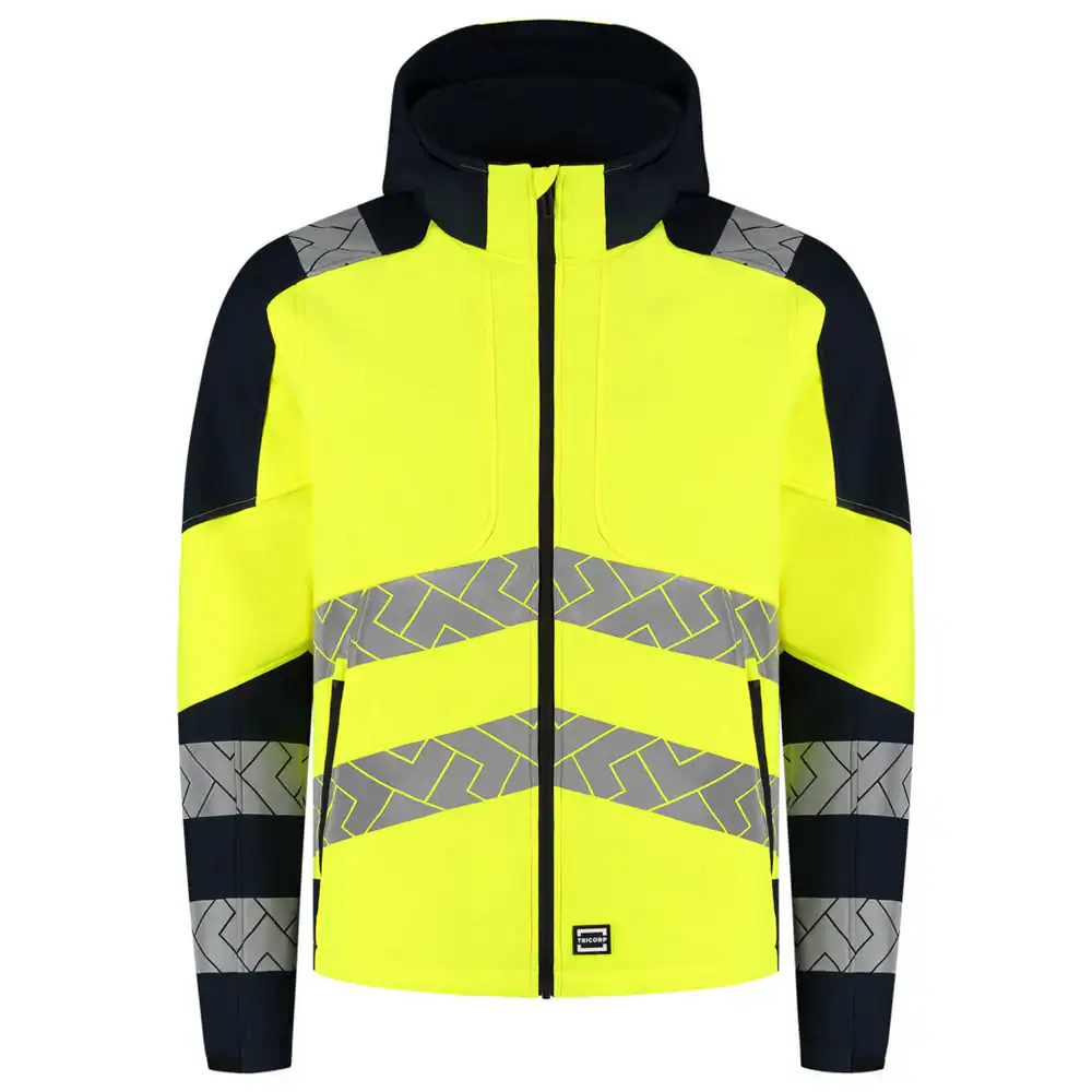 Softshell Capuchon High Vis Redefined Fluo-Geel/Ink