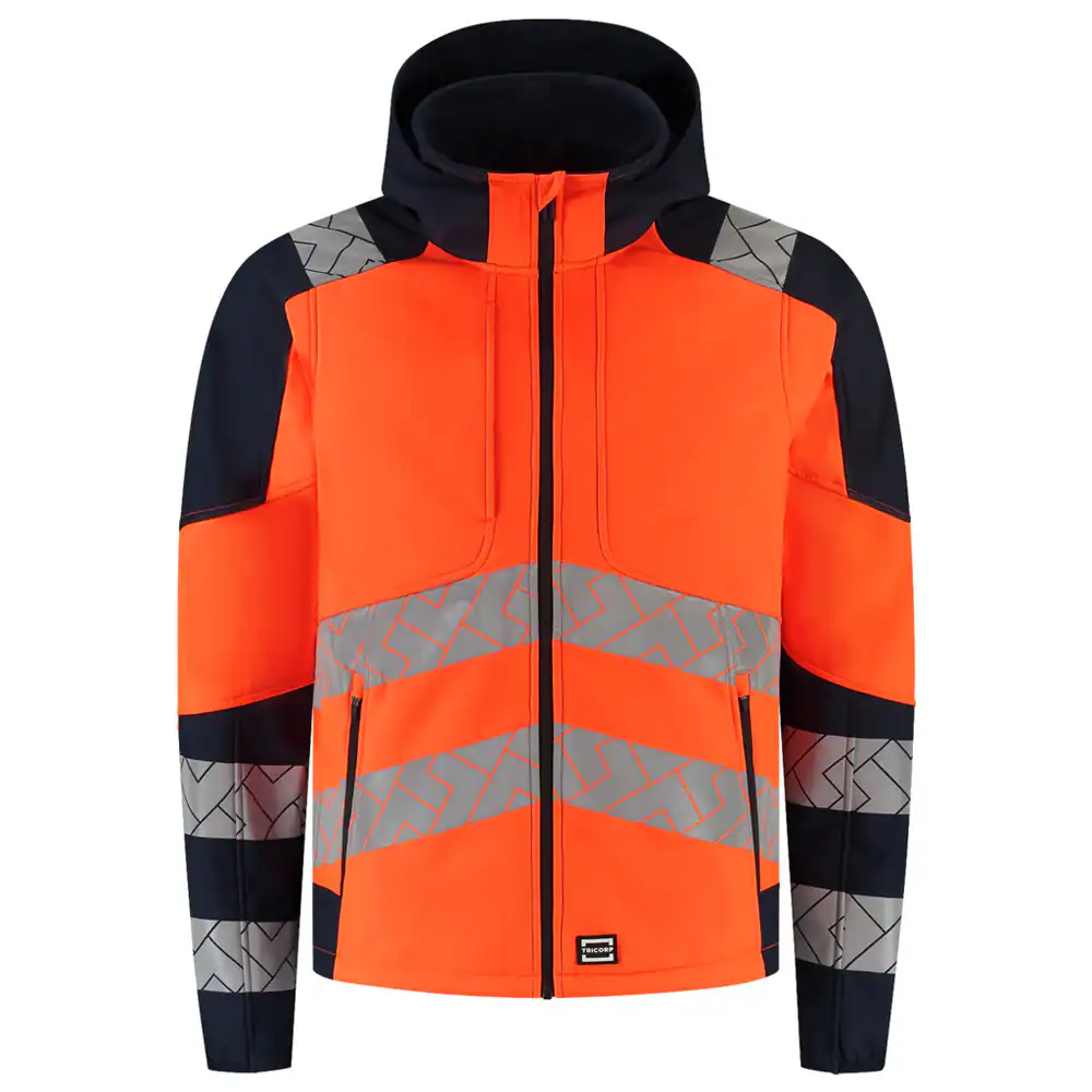 Softshell Capuchon High Vis Redefined Fluo-Oranje/Ink