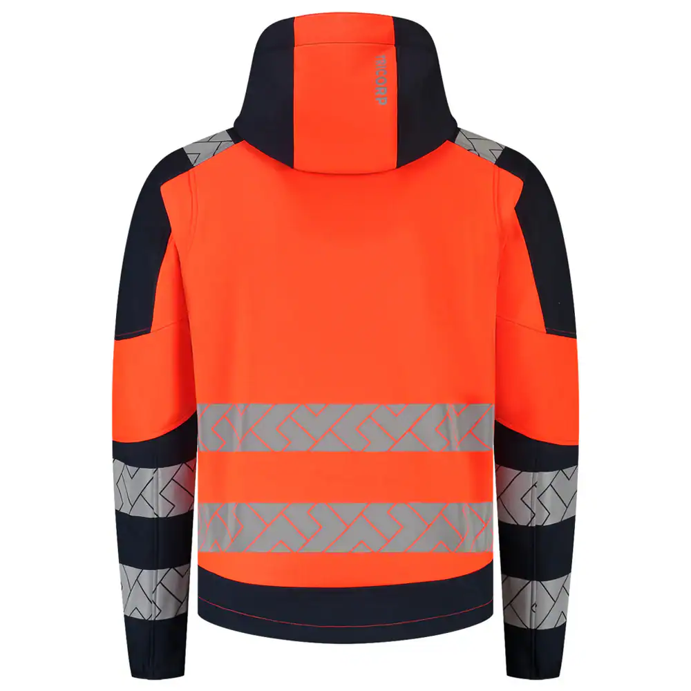Softshell Capuchon High Vis Redefined Fluo-Oranje/Ink