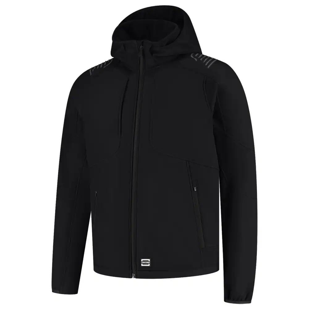 Softshell Capuchon Luxe Redefined Zwart