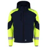 Softshell met Kap Redefined Reflective Ink/Fluo Geel