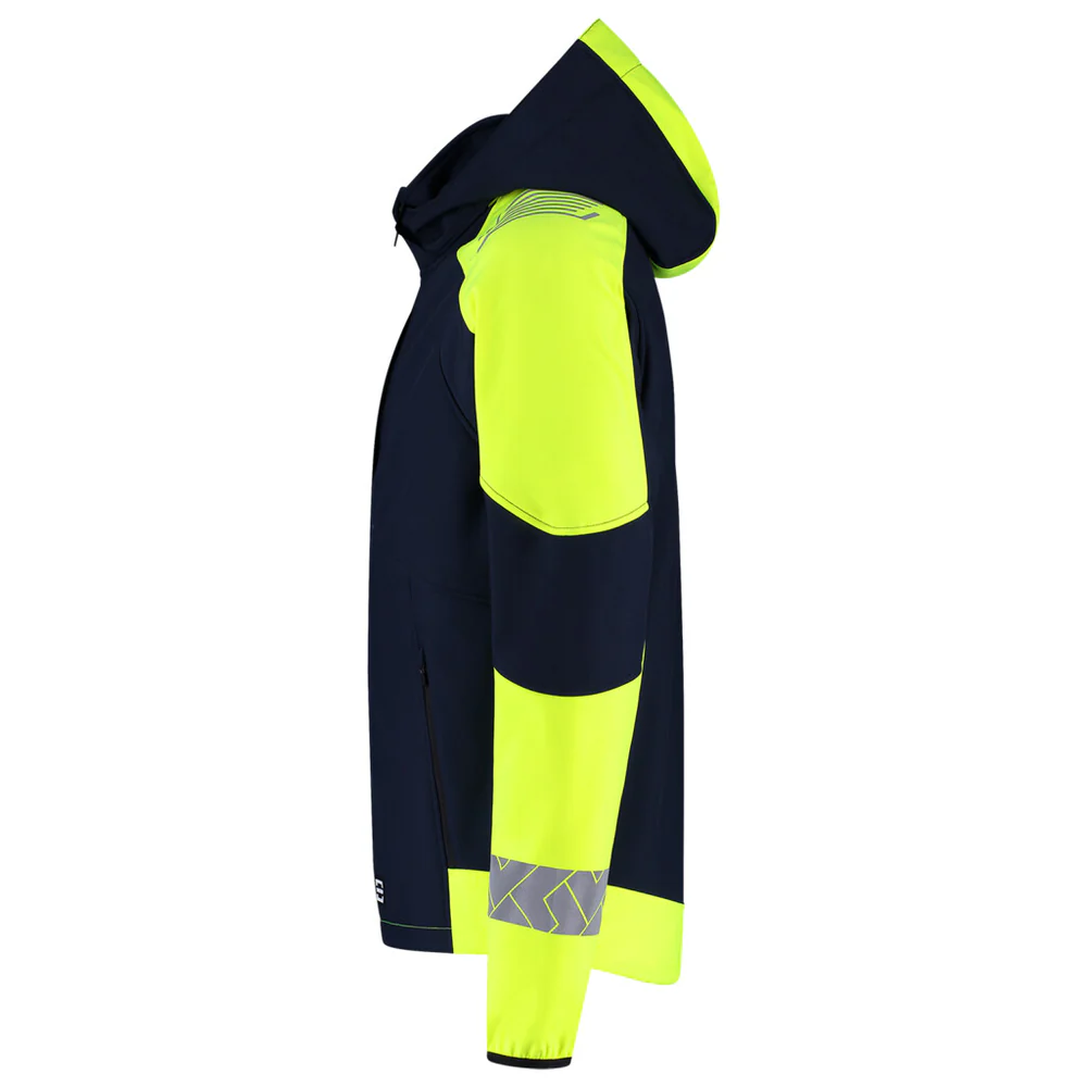 Softshell met Kap Redefined Reflective Ink/Fluo Geel