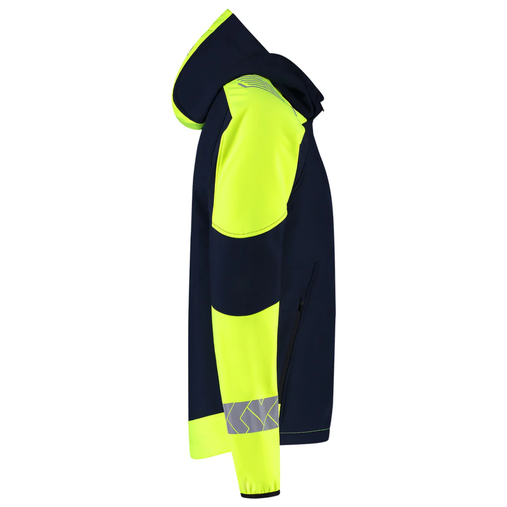 Softshell met Kap Redefined Reflective Ink/Fluo Geel