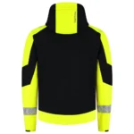 Softshell met Kap Redefined Reflective Zwart/Fluo Geel