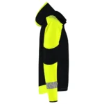 Softshell met Kap Redefined Reflective Zwart/Fluo Geel