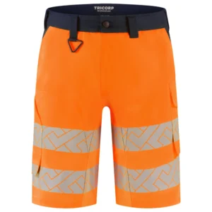 Stretch Werkshort High-Vis Redefined Fluo Oranje/Ink