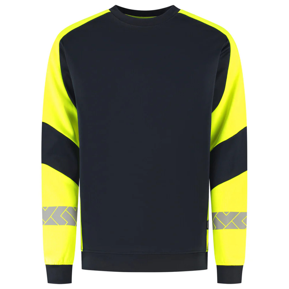 Sweater Reflective Redefined Ink/Fluo-Geel