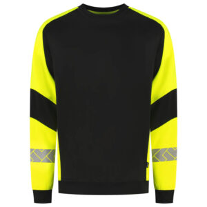 Sweater Reflective Redefined Zwart/Fluo-Geel