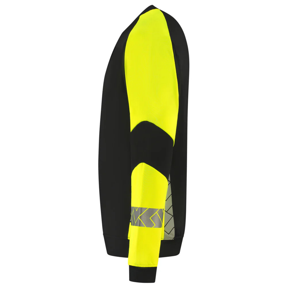 Sweater Reflective Redefined Zwart/Fluo-Geel