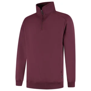 Sweater met Halve Rits Redefined Bordeaux