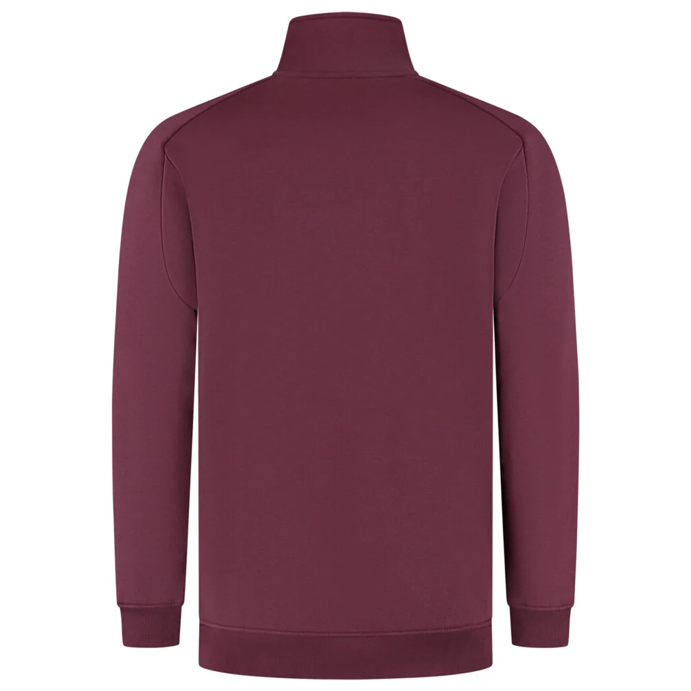 Sweater met Halve Rits Redefined Bordeaux