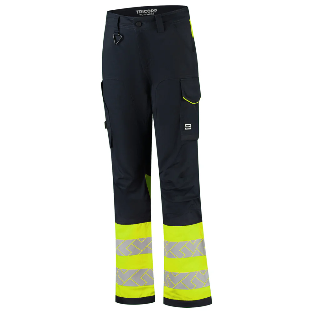 Werkbroek 2-Way Stretch High-Vis Dames Redefined Ink/Fluo-Geel