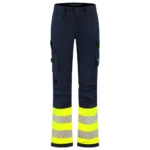 Werkbroek 2-Way Stretch High-Vis Dames Redefined Ink/Fluo-Geel