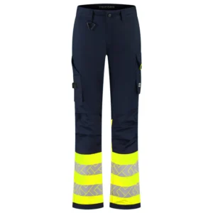 Werkbroek 2-Way Stretch High-Vis Dames Redefined Ink/Fluo-Geel