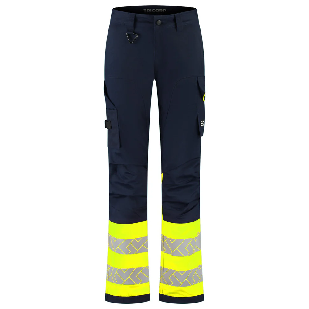 Werkbroek 2-Way Stretch High-Vis Dames Redefined Ink/Fluo-Geel