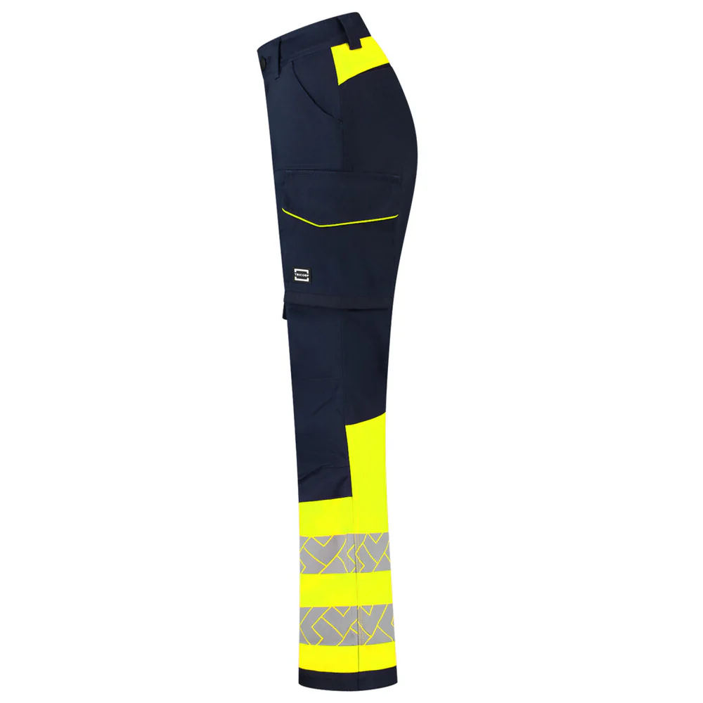 Werkbroek 2-Way Stretch High-Vis Dames Redefined Ink/Fluo-Geel