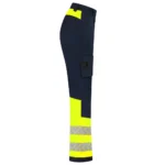Werkbroek 2-Way Stretch High-Vis Dames Redefined Ink/Fluo-Geel