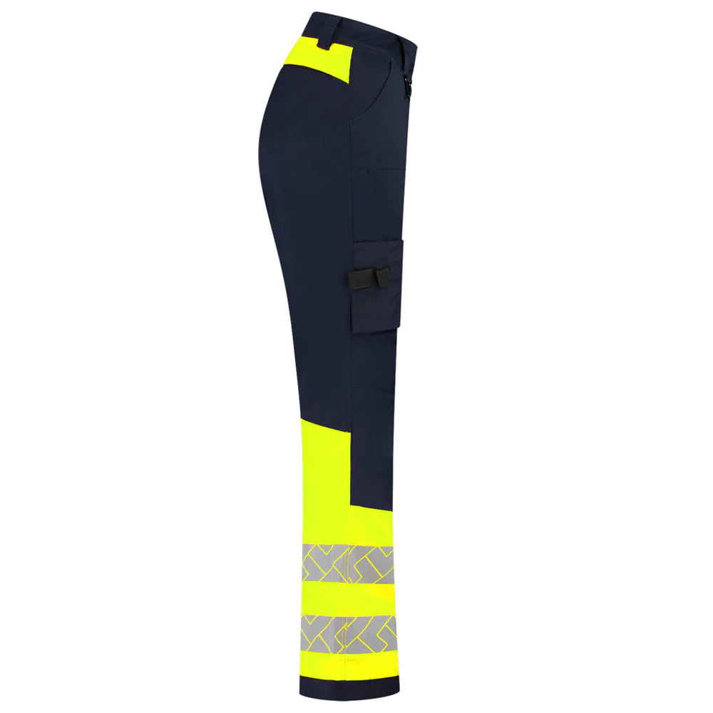 Werkbroek 2-Way Stretch High-Vis Dames Redefined Ink/Fluo-Geel