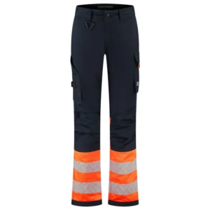 Werkbroek 2-Way Stretch High-Vis Dames Redefined Ink/Fluo-Oranje