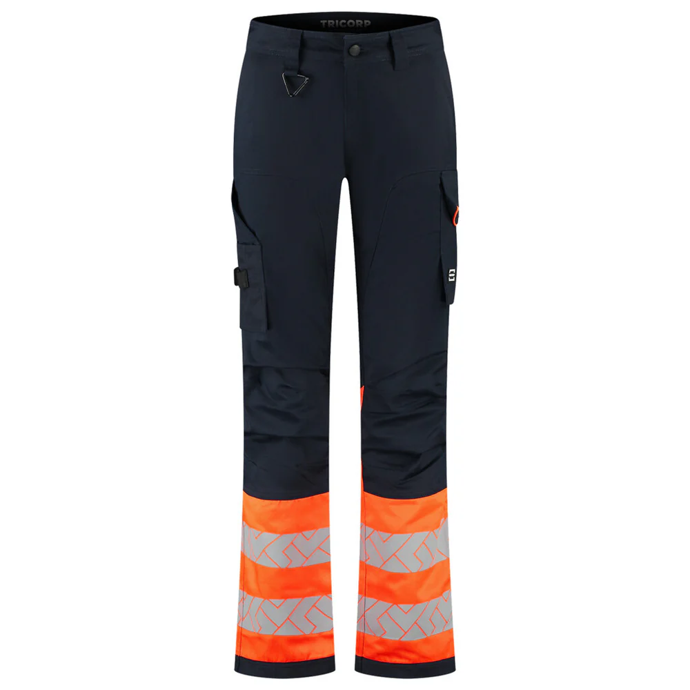 Werkbroek 2-Way Stretch High-Vis Dames Redefined Ink/Fluo-Oranje