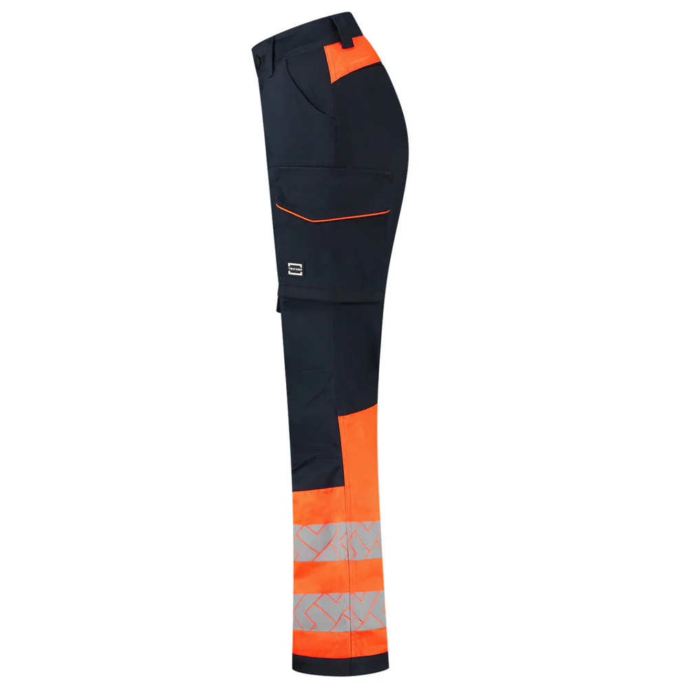 Werkbroek 2-Way Stretch High-Vis Dames Redefined Ink/Fluo-Oranje