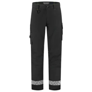 Werkbroek 2-Way Stretch Reflective Redefined Zwart/Fluo-Geel