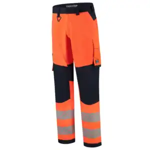 Werkbroek Functional Stretch High Vis Redefined Knieversterking Fluo-Oranje/Ink