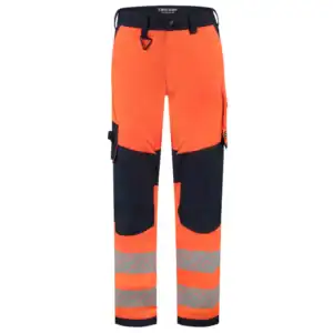 Werkbroek Functional Stretch High Vis Redefined Knieversterking Fluo-Oranje/Ink