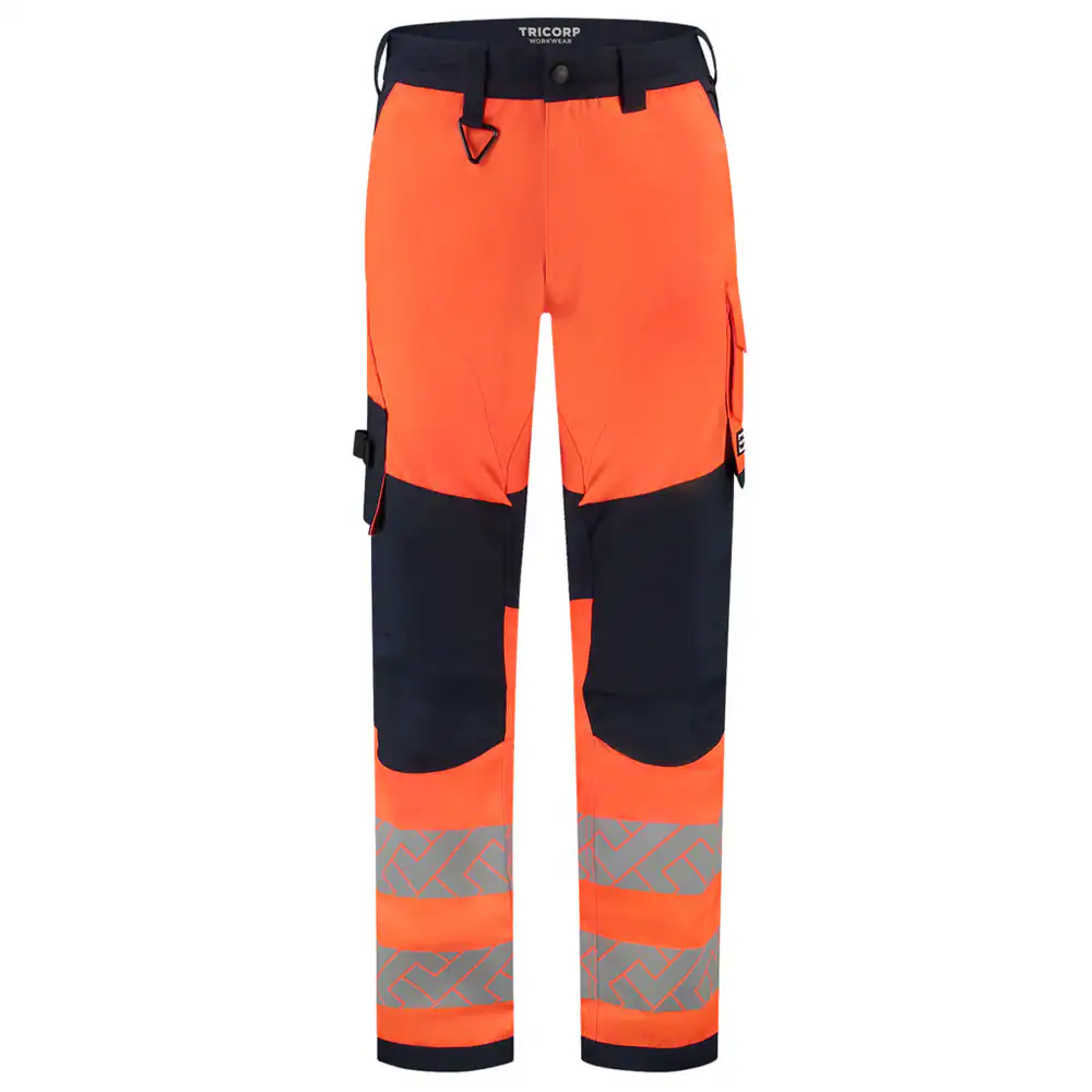 Werkbroek Functional Stretch High Vis Redefined Knieversterking Fluo-Oranje/Ink