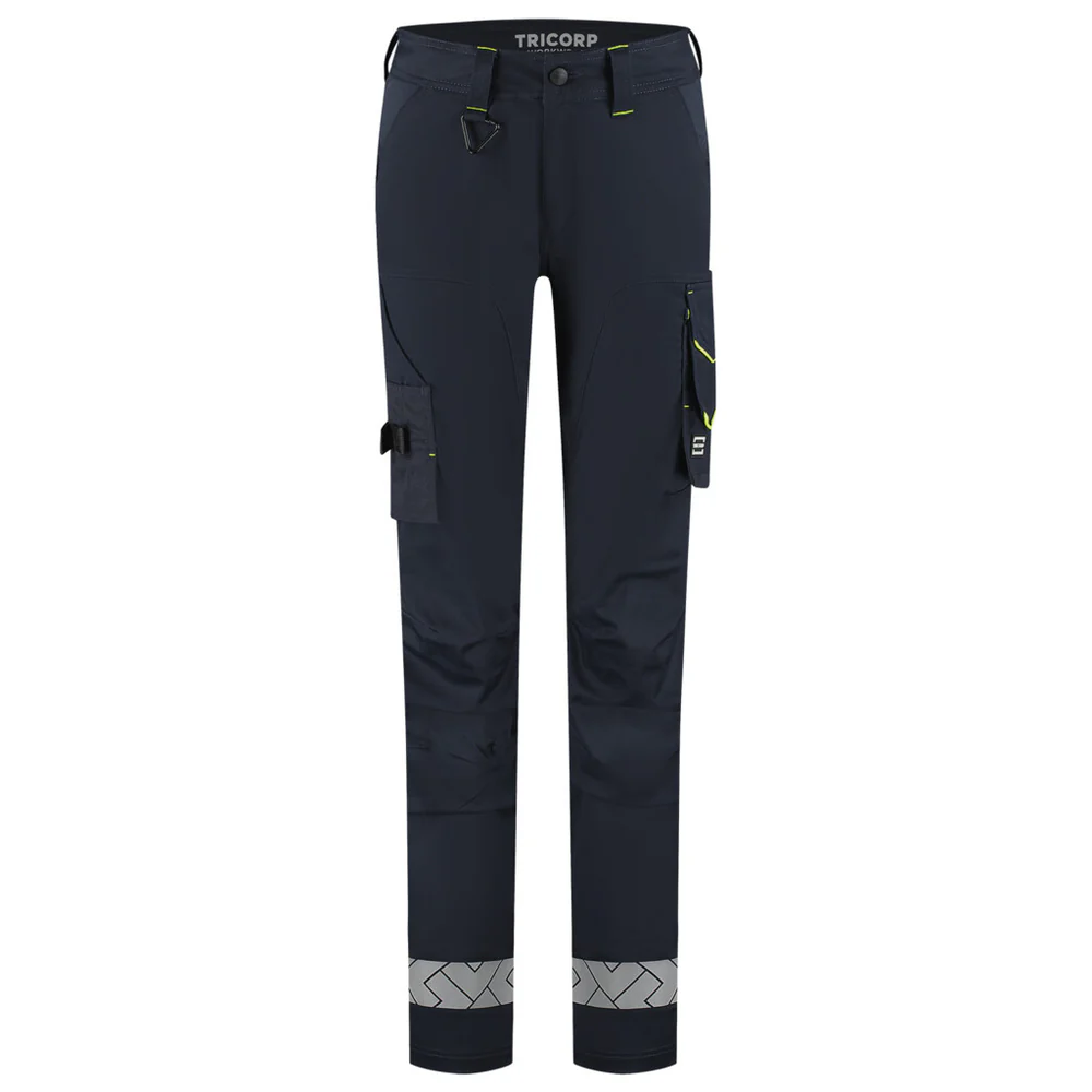 Werkbroek Functional Stretch Reflective Dames Redefined Ink/Fluo-Geel