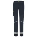 Werkbroek Functional Stretch Reflective Dames Redefined Ink/Fluo-Geel