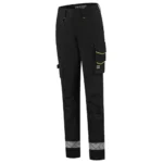 Werkbroek Functional Stretch Reflective Dames Redefined Zwart/Fluo-Geel