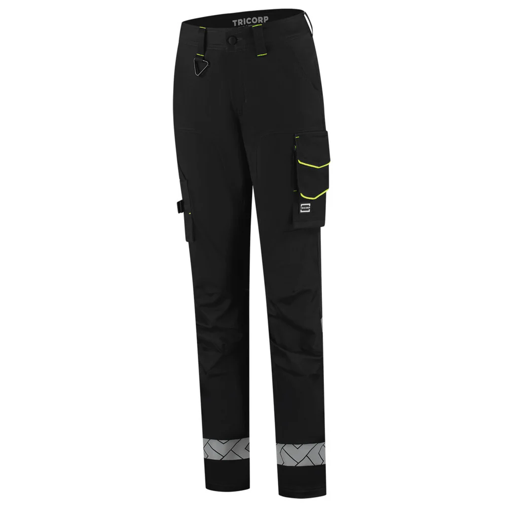 Werkbroek Functional Stretch Reflective Dames Redefined Zwart/Fluo-Geel