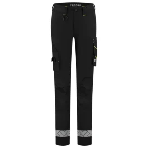 Werkbroek Functional Stretch Reflective Dames Redefined Zwart/Fluo-Geel
