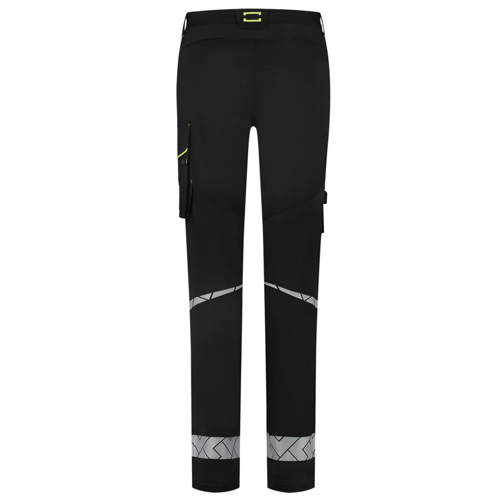 Werkbroek Functional Stretch Reflective Dames Redefined Zwart/Fluo-Geel