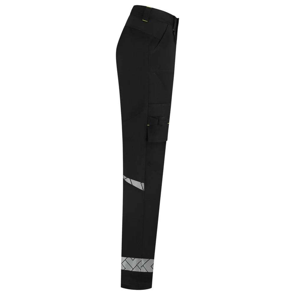 Werkbroek Functional Stretch Reflective Dames Redefined Zwart/Fluo-Geel