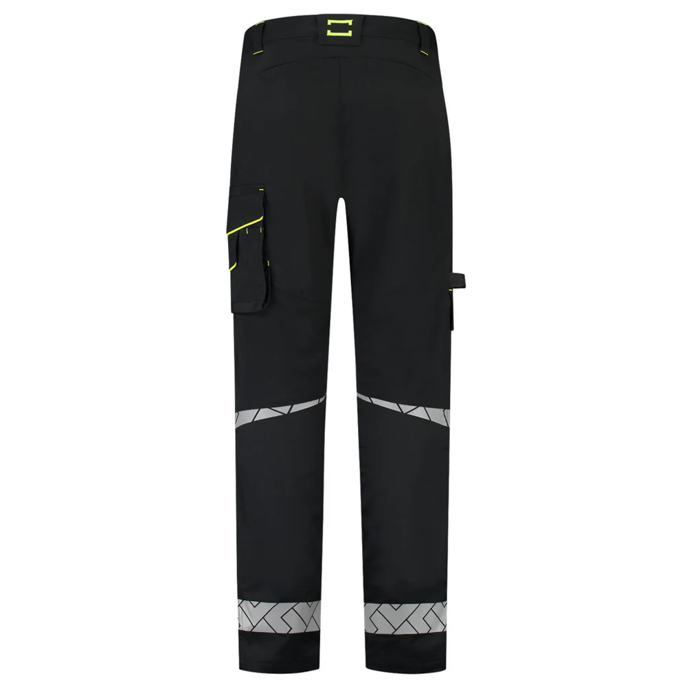 Werkbroek Functional Stretch Reflective Redefined Zwart/Fluo-Geel